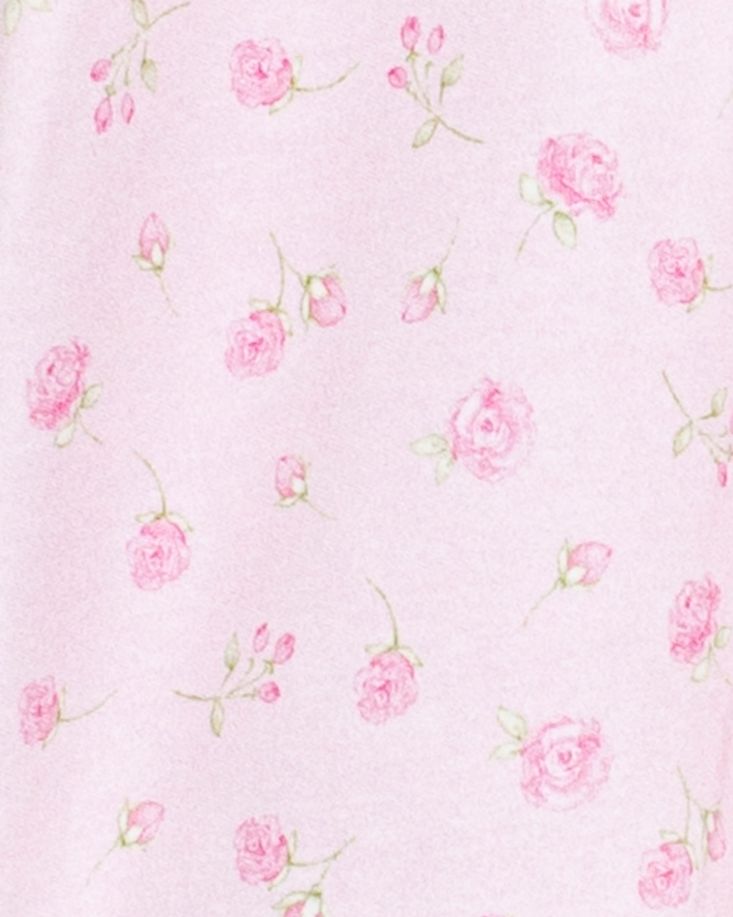 Pima Pink Rosebuds Collar Stretchie Collection